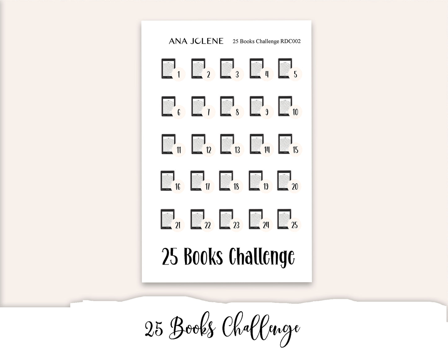 26-100 Books Challenge - A5 Reading Journal