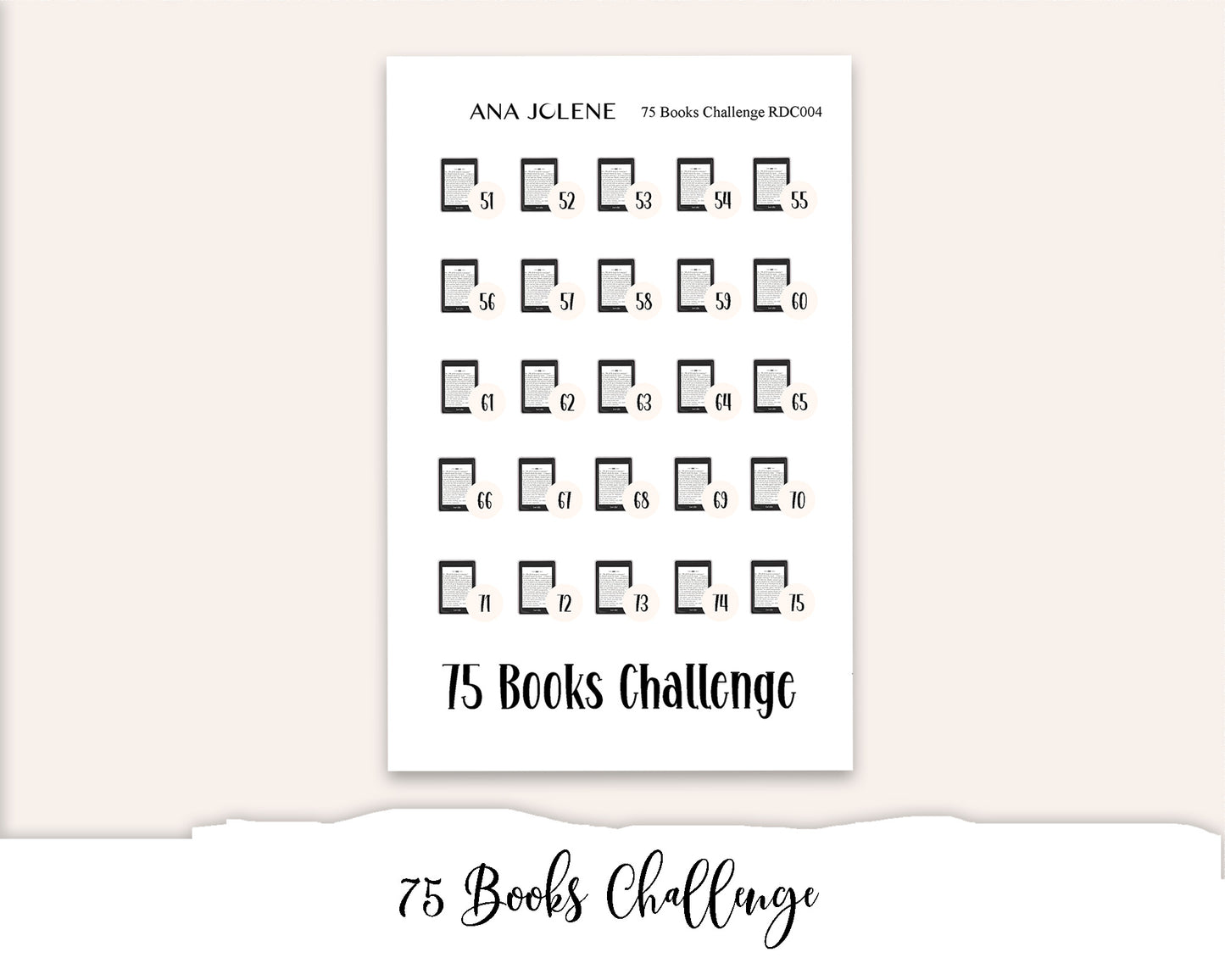 26-100 Books Challenge - A5 Reading Journal