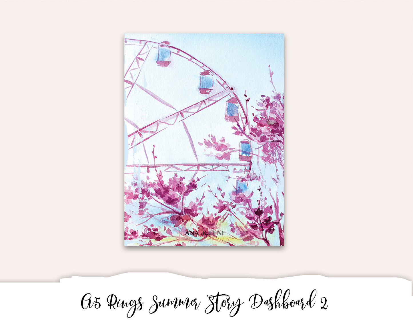 A5 Rings Summer Story Dashboard 2 Printable