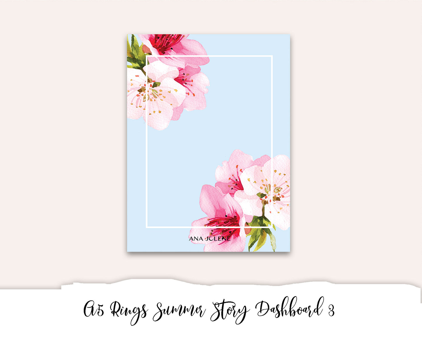 A5 Rings Summer Story Dashboard 3 Printable