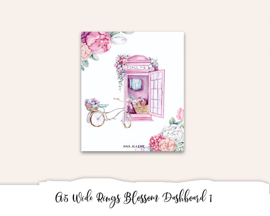 A5 Wide Rings Blossom Dashboard 1 Printable