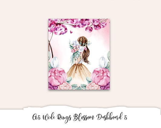 A5 Wide Rings Blossom Dashboard 5 Printable