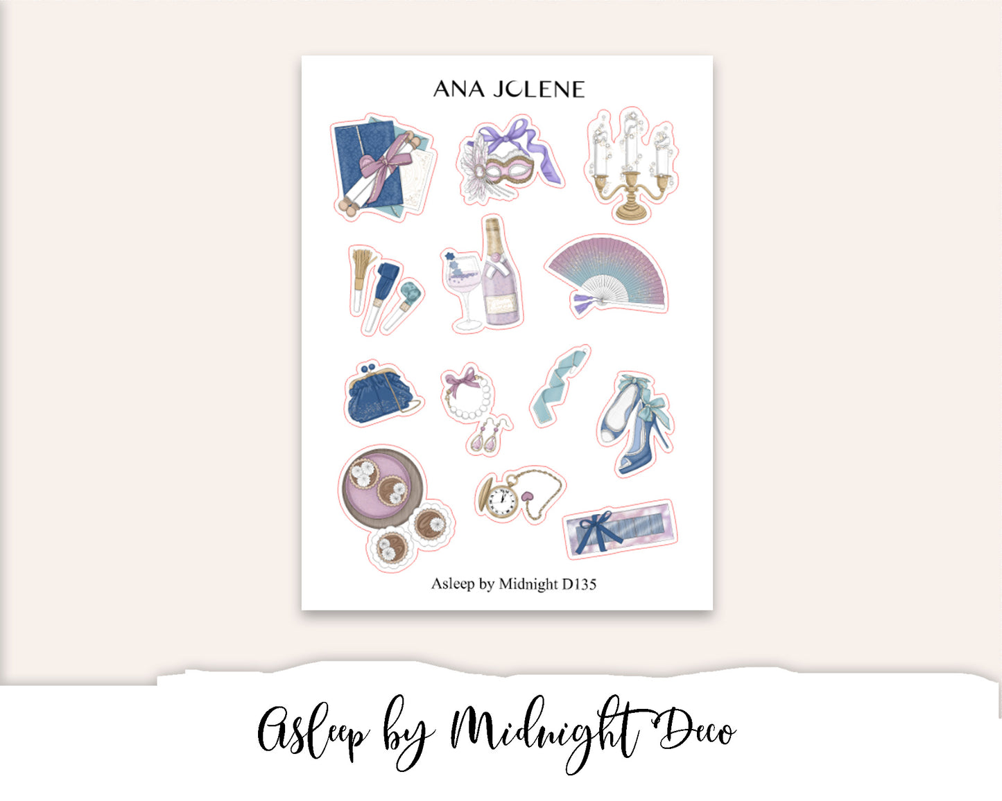 MIDNIGHT FANTASY Planner Sticker Kit (Vertical Weekly)