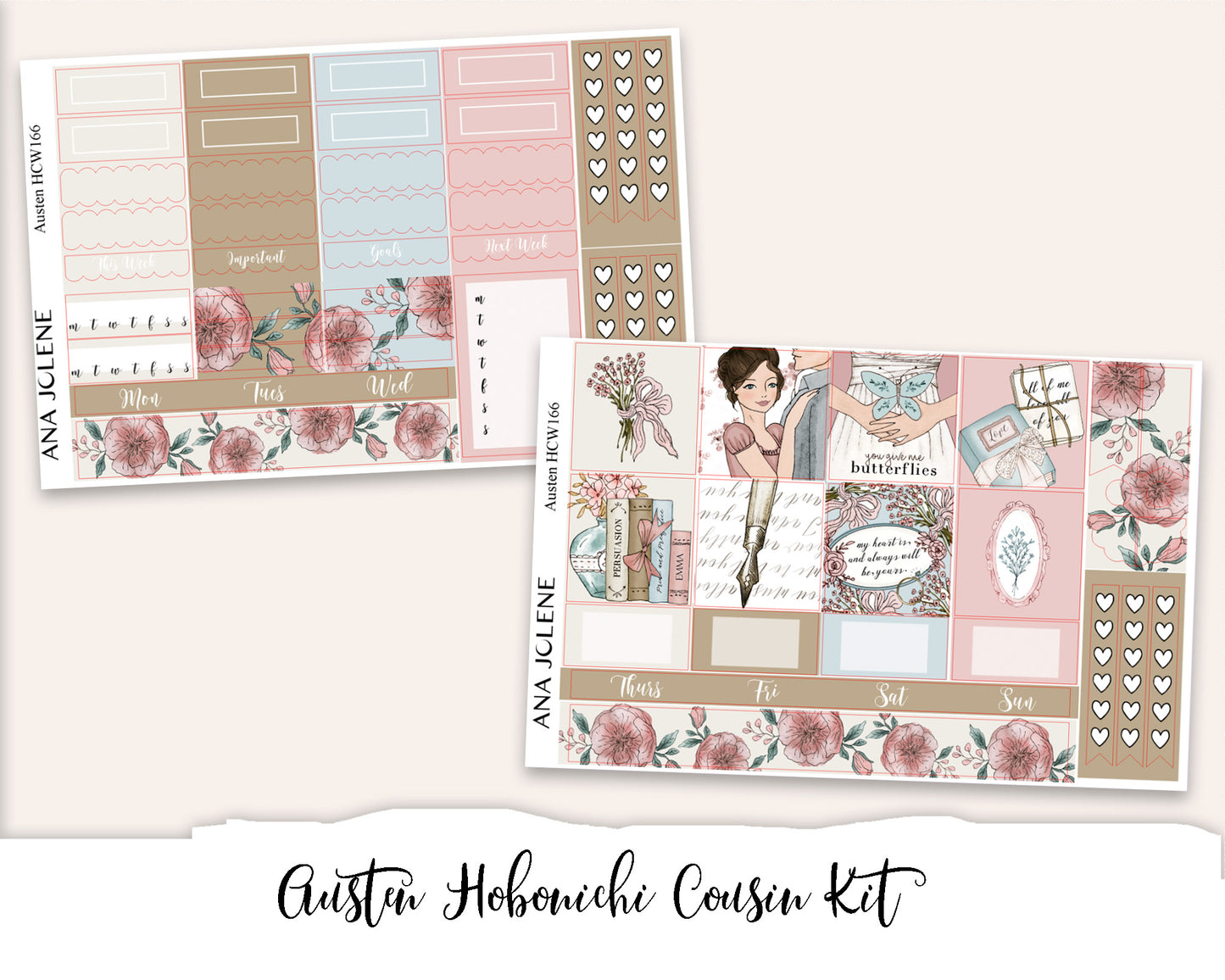AUSTEN Hobonichi Cousin Weekly Planner Sticker Kit