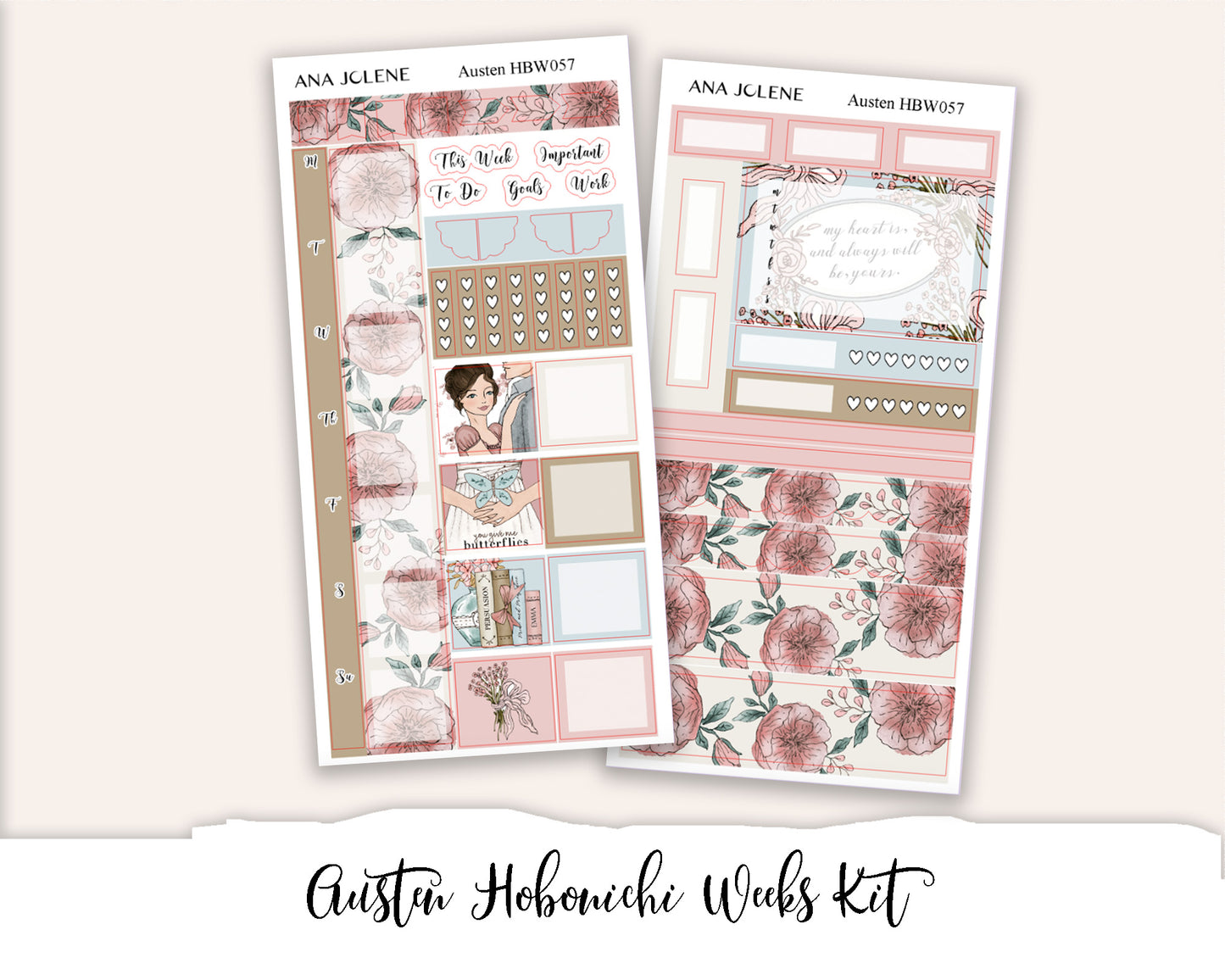 AUSTEN Hobonichi Weeks Planner Sticker Kit