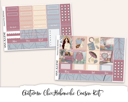 AUTUMN CHIC Hobonichi Cousin Weekly Planner Sticker Kit