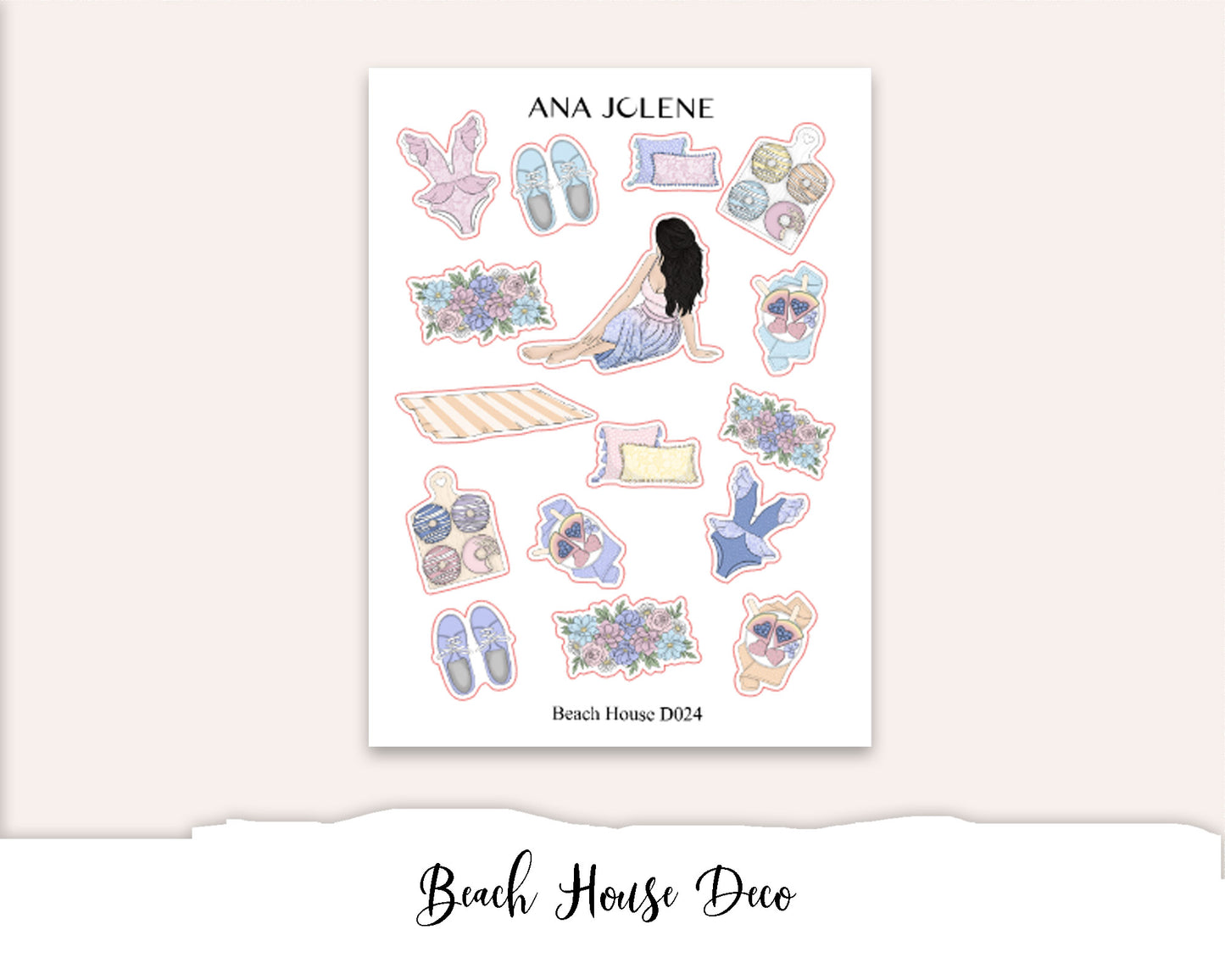 BEACH HOUSE Mini Journal Sticker Kit