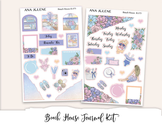BEACH HOUSE Mini Journal Sticker Kit