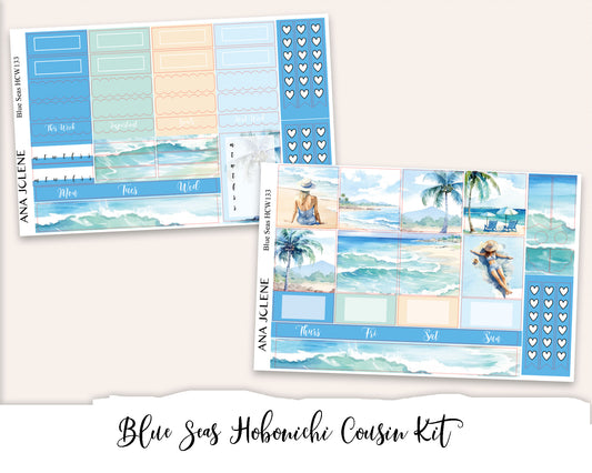 BLUE SEAS Hobonichi Cousin Weekly Planner Sticker Kit