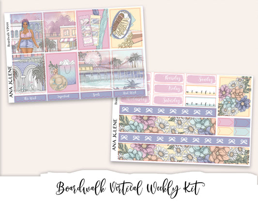 BOARDWALK Planner Sticker Kit (Vertical Weekly)