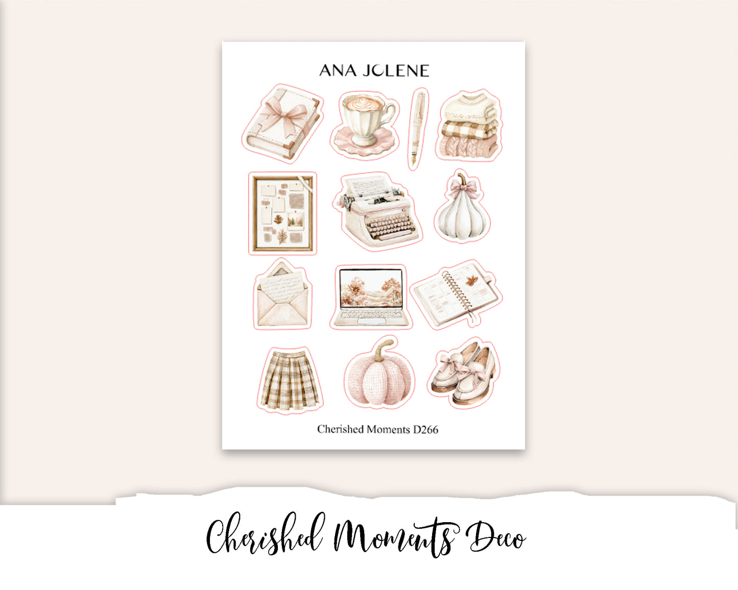 CHERISHED MOMENTS Petite Deco Sticker Kit (Deluxe Edition)