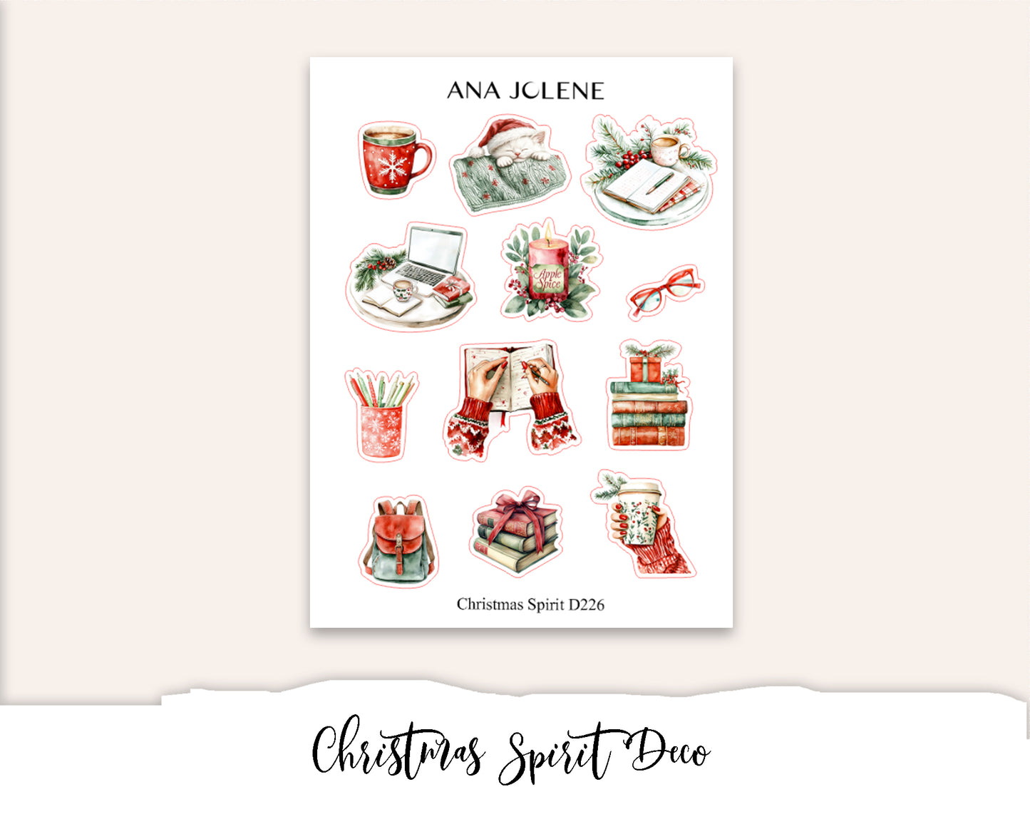 CHRISTMAS SPIRIT Deco Stickers