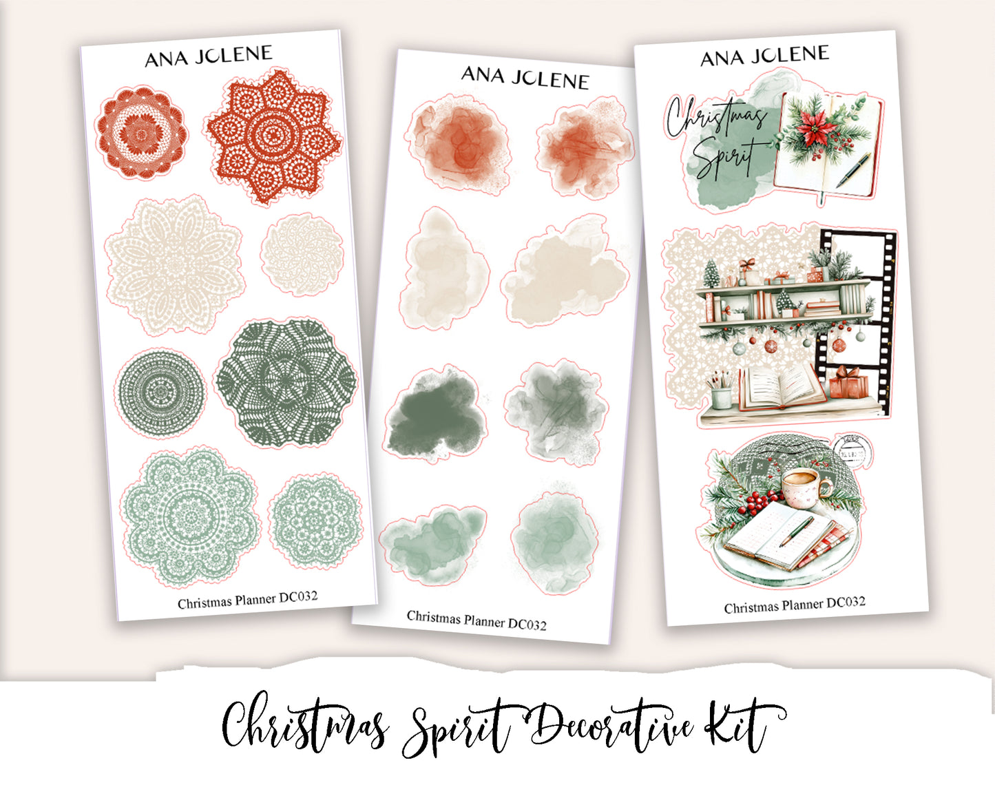 CHRISTMAS SPIRIT Decorative Planner Sticker Kit