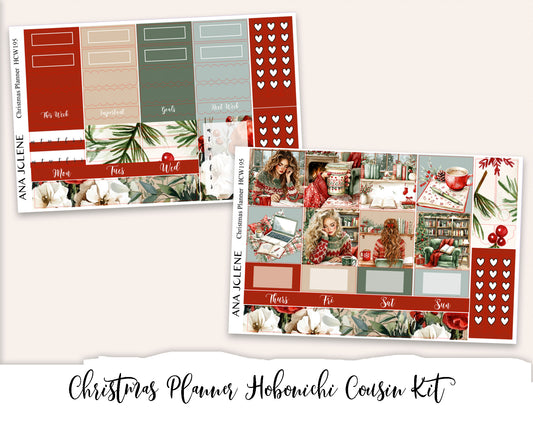 CHRISTMAS PLANNER Hobonichi Cousin Weekly Planner Sticker Kit