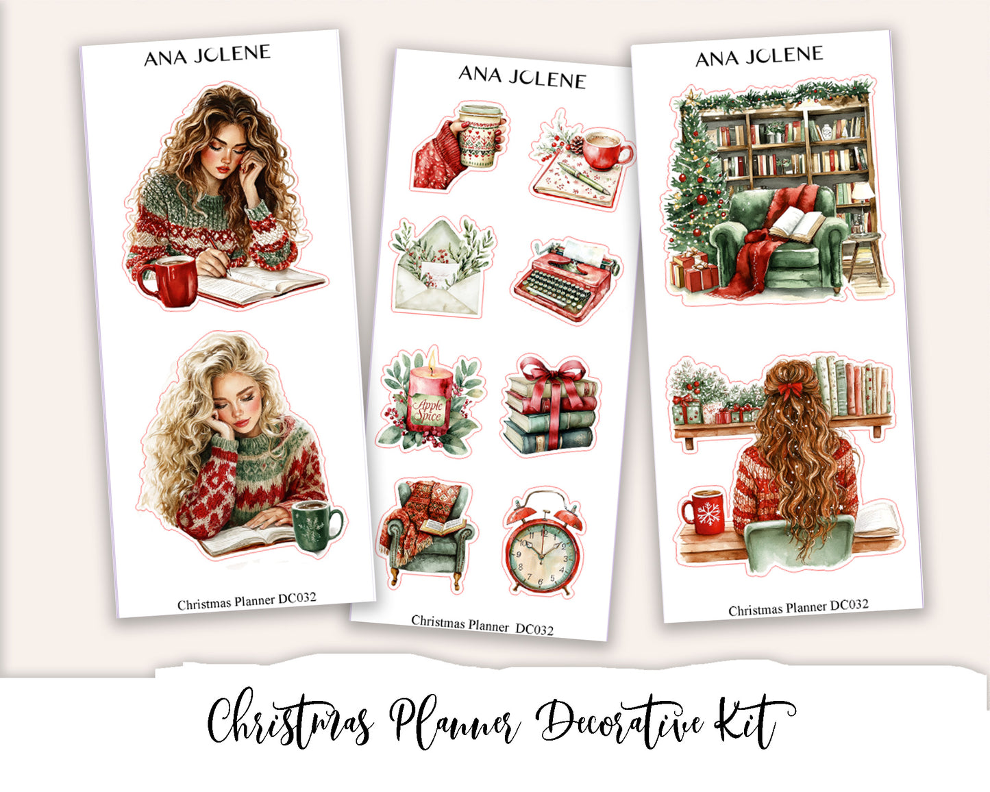 CHRISTMAS PLANNER Decorative Planner Sticker Kit