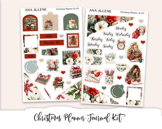 CHRISTMAS PLANNER Mini Journal Sticker Kit