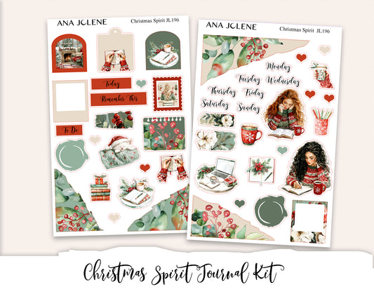CHRISTMAS SPIRIT Mini Journal Sticker Kit