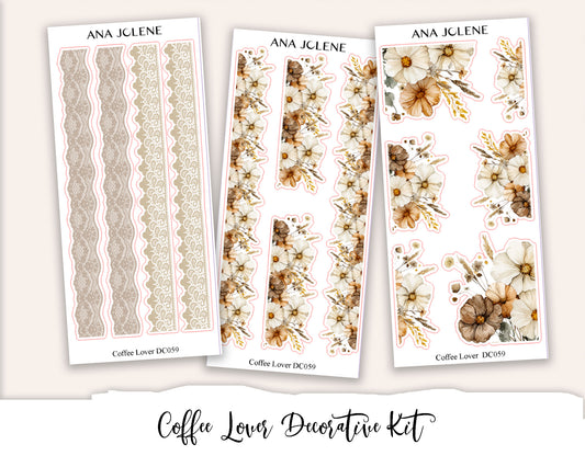 COFFEE LOVER Decorative Planner Sticker Kit