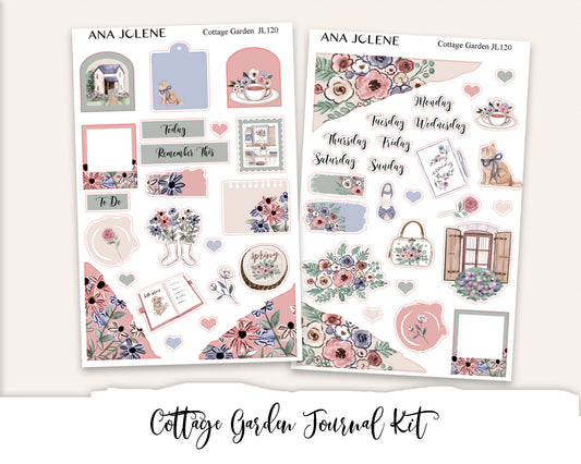 COTTAGE GARDEN Mini Journal Sticker Kit
