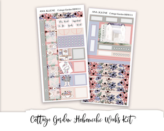 COTTAGE GARDEN  Hobonichi Weeks Planner Sticker Kit