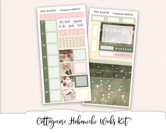 COTTAGECORE Hobonichi Weeks Planner Sticker Kit