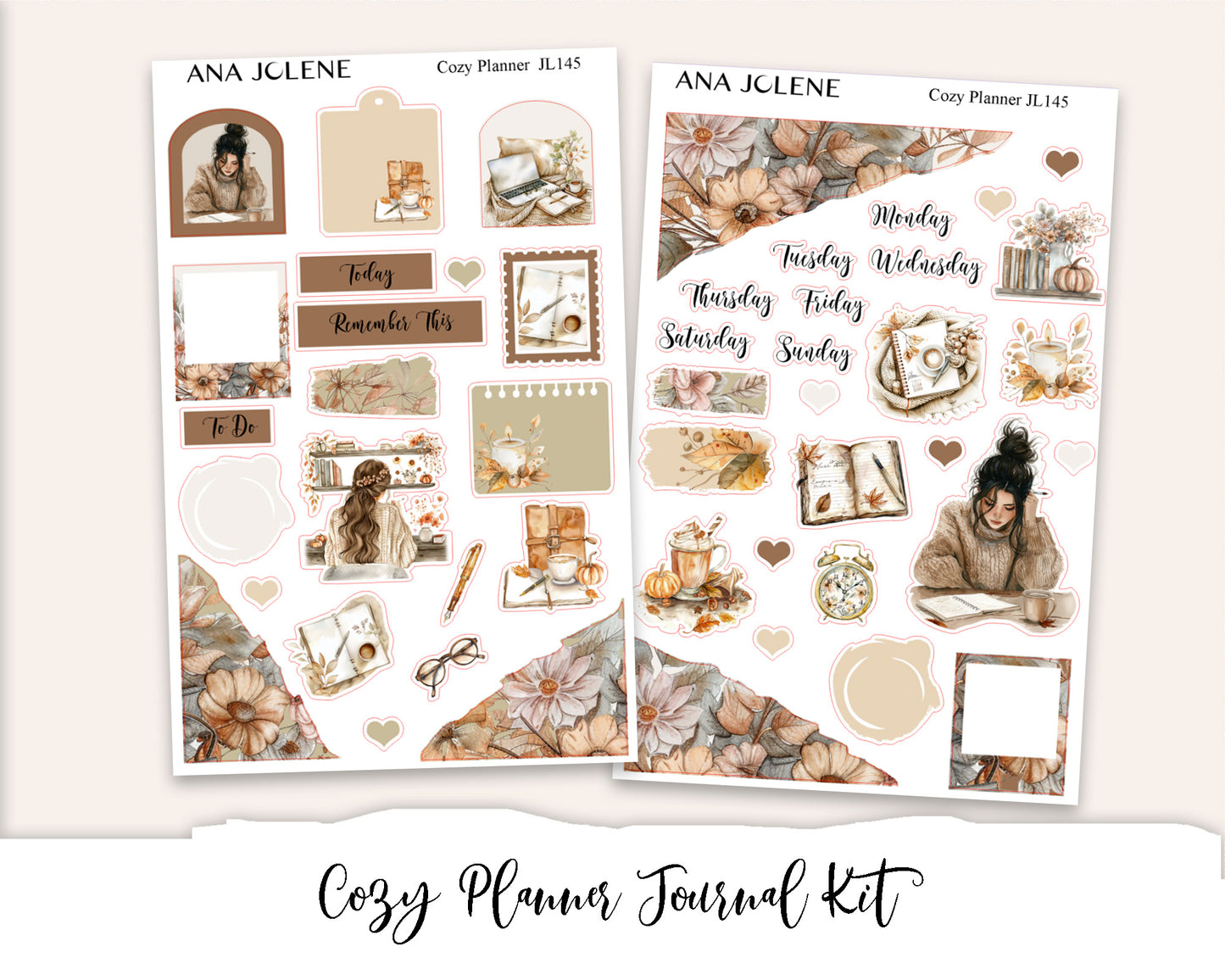 COZY PLANNER Mini Journal Sticker Kit