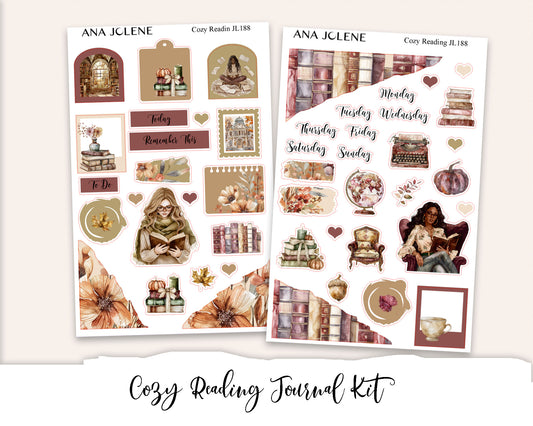 COZY READING Mini Journal Sticker Kit