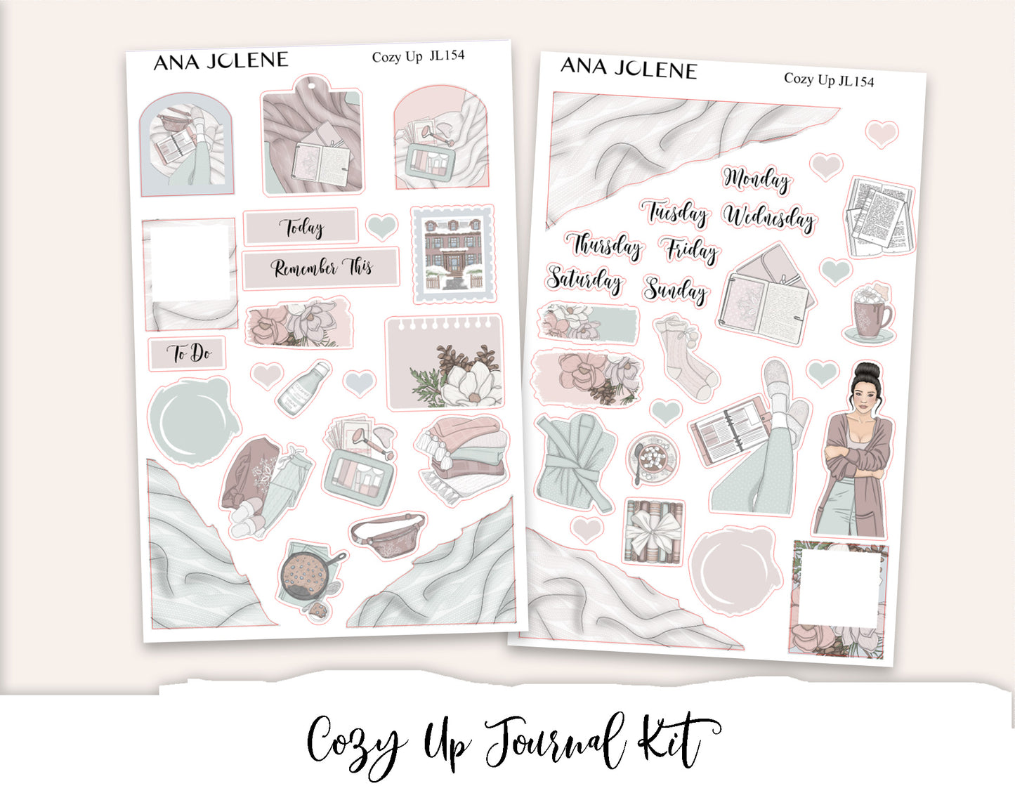 COZY UP Mini Journal Sticker Kit