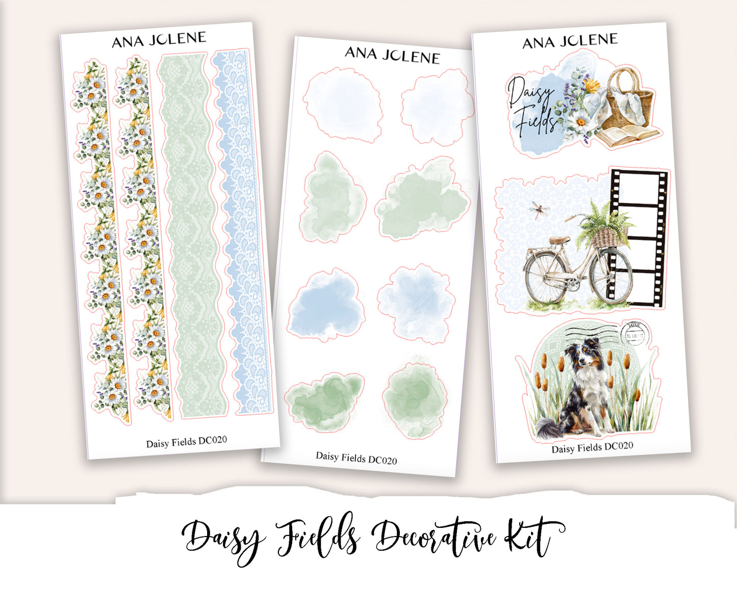 DAISY FIELDS Decorative Planner Sticker Kit