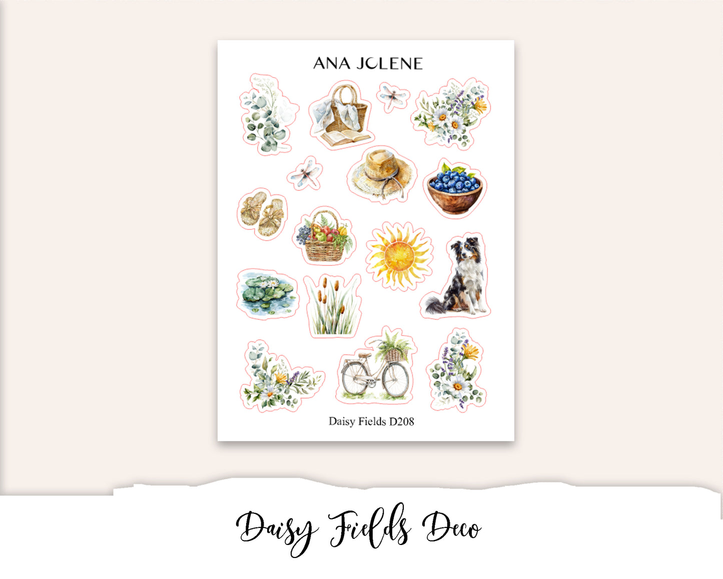 DAISY FIELDS Decorative Planner Sticker Kit