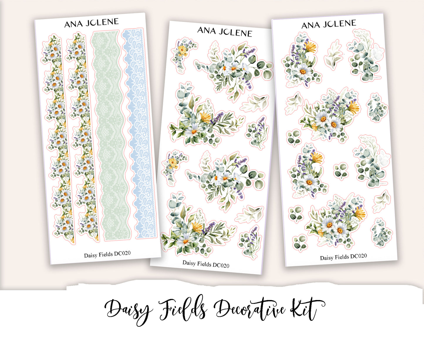 DAISY FIELDS Decorative Planner Sticker Kit