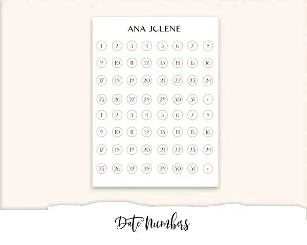 OUT TO BRUNCH Hobonichi Cousin Weekly Planner Sticker Kit
