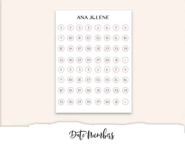 RACHEL FLORAL Hobonichi Weeks Planner Sticker Kit