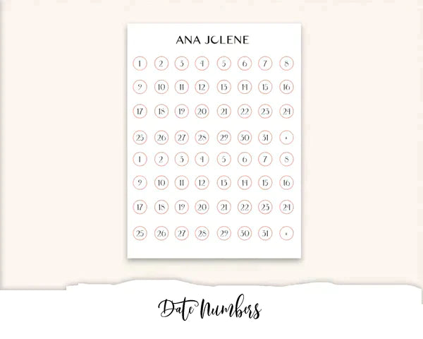SPRING FLOWERS Hobonichi Weeks Planner Sticker Kit