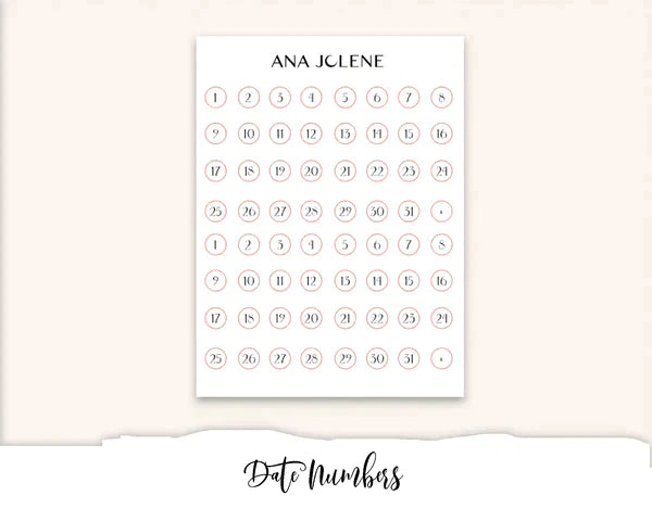 GARDEN TEA PARTY Hobonichi Weeks Planner Sticker Kit