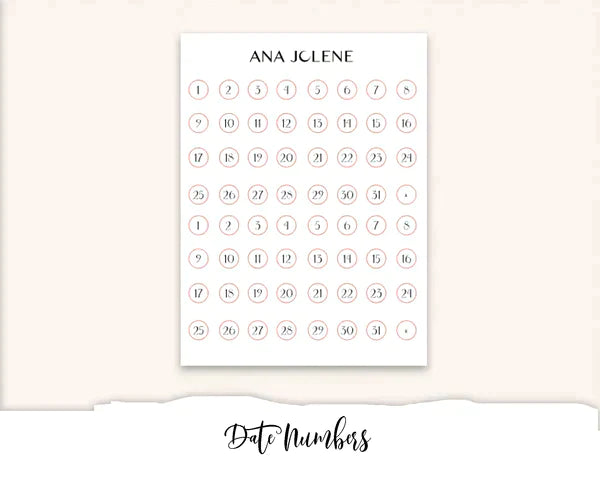 LUCKY Hobonichi Weeks Planner Sticker Kit