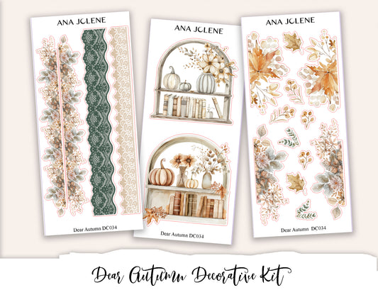 DEAR AUTUMN Decorative Planner Sticker Kit