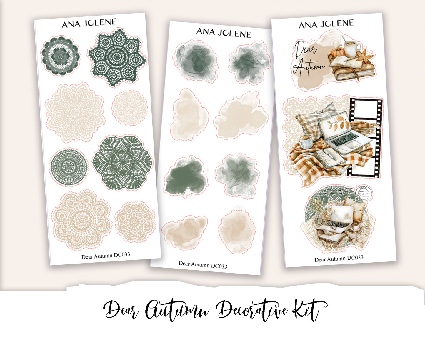DEAR AUTUMN Decorative Planner Sticker Kit
