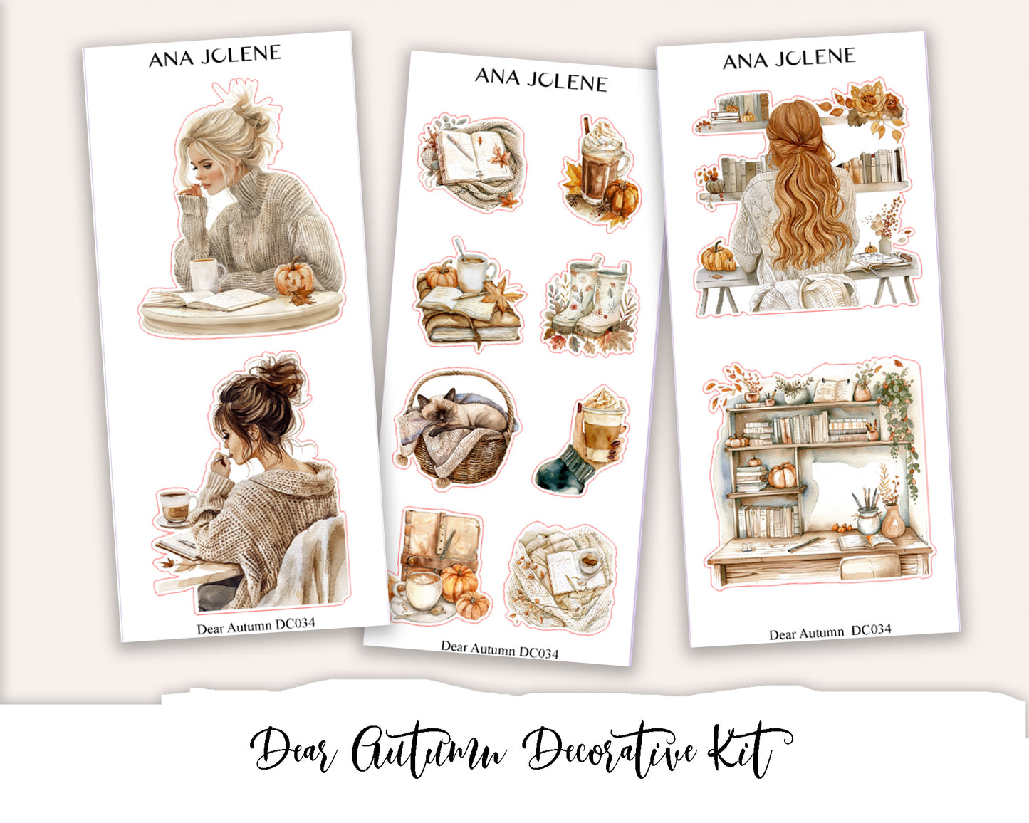 DEAR AUTUMN Decorative Planner Sticker Kit