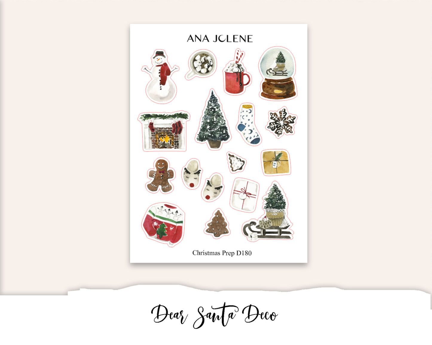 DEAR SANTA  Mini Journal Sticker Kit