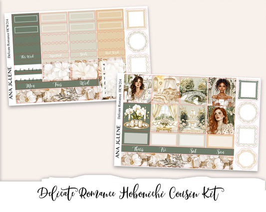DELICATE ROMANCE Hobonichi Cousin Weekly Planner Sticker Kit