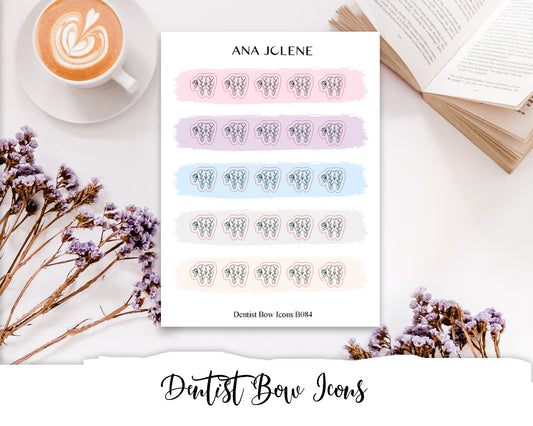 Dentist Bow Icon Stickers