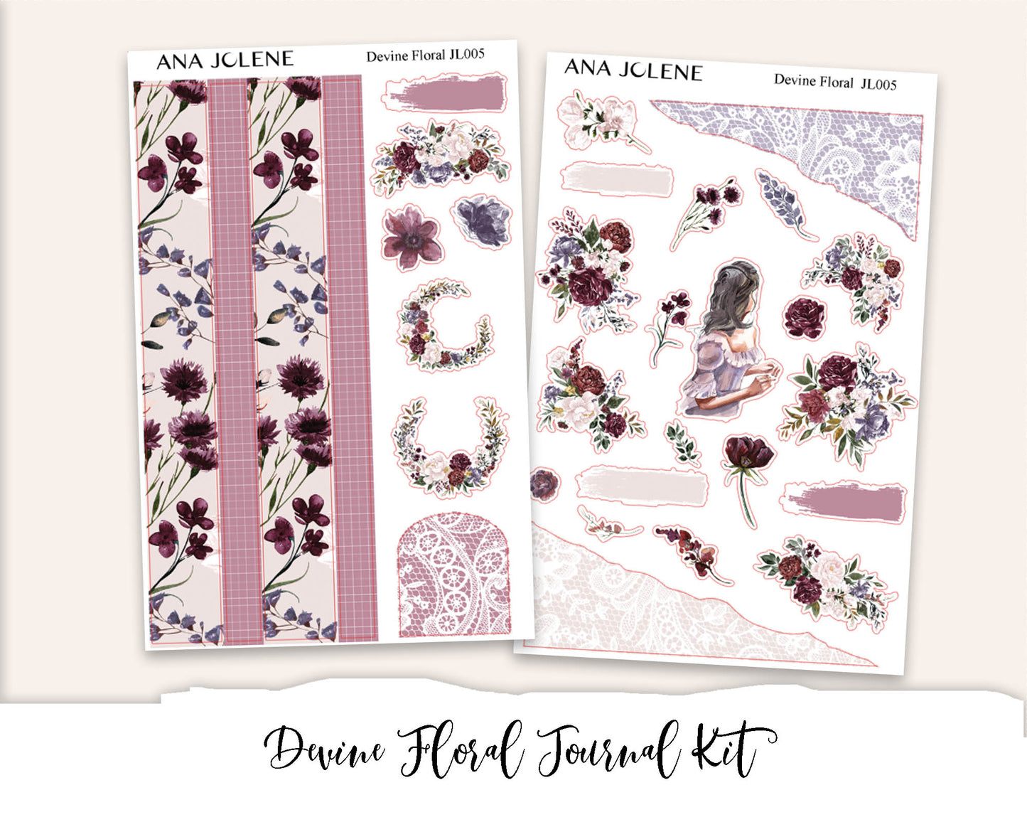 DEVINE FLORAL Bullet Journaling Sticker Kit
