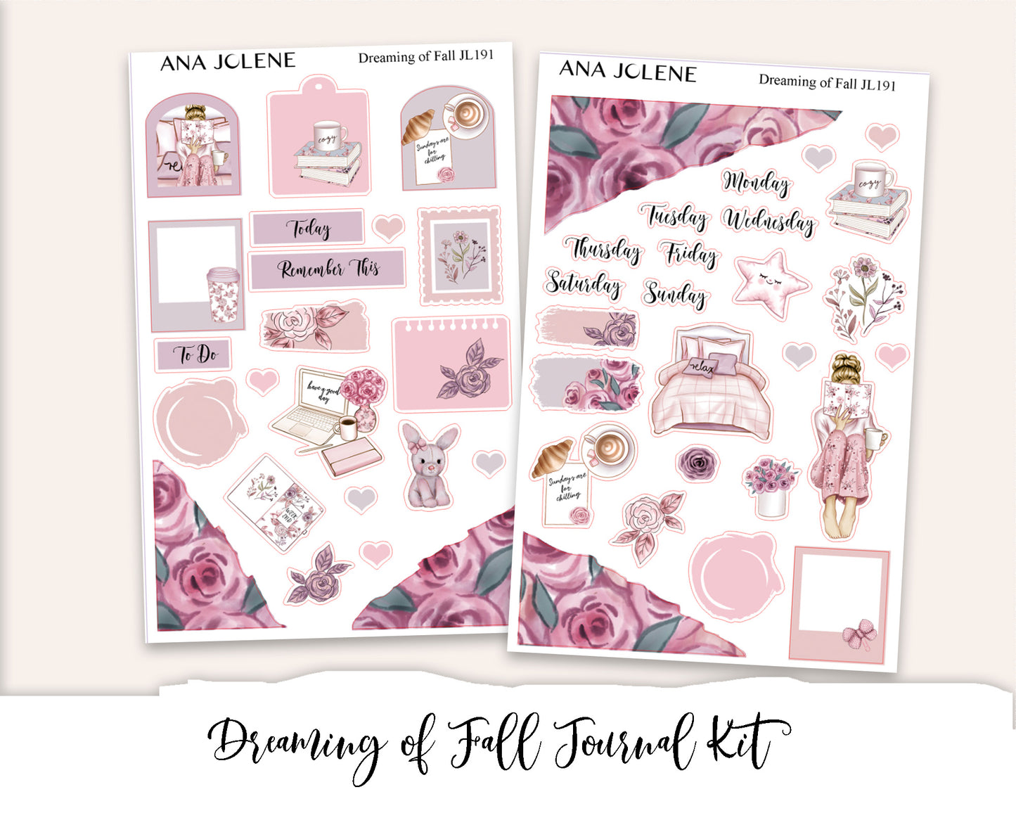 DREAMING OF FALL Mini Journal Sticker Kit