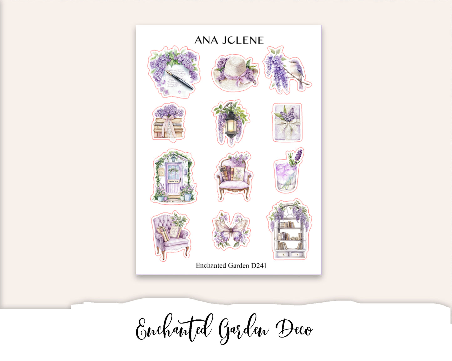 ENCHANTED GARDEN Deco Stickers
