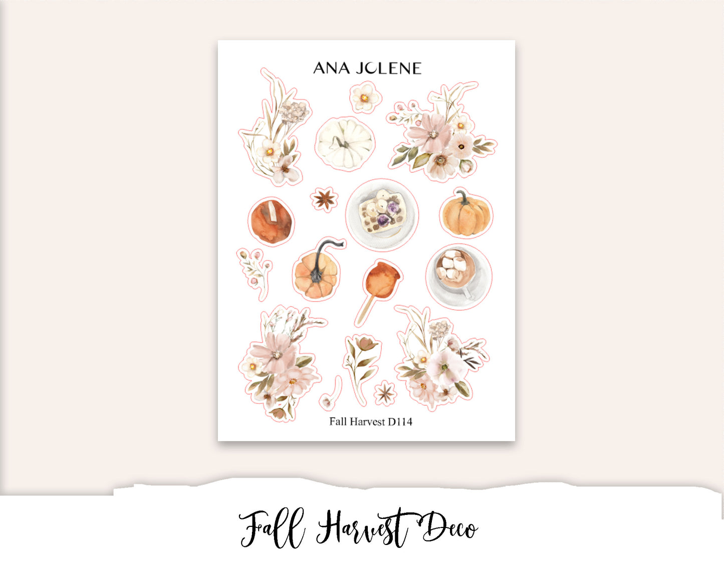 FALL HARVEST Mini Journal Sticker Kit