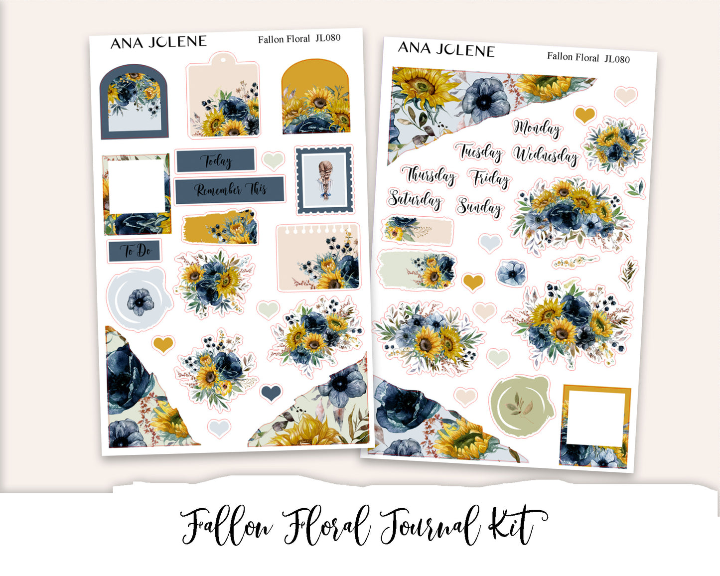 FALLON FLORAL Bullet Journaling Sticker Kit