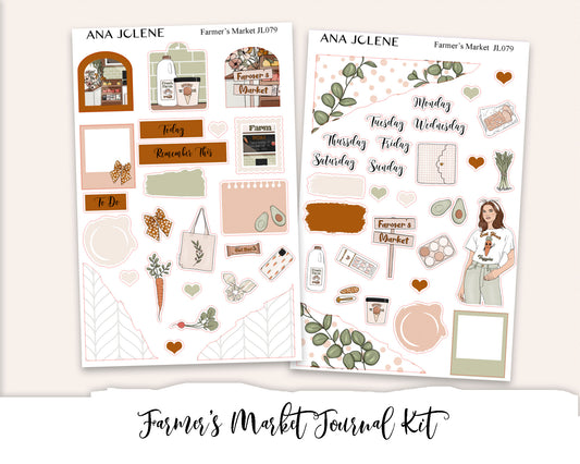 FARMER'S MARKET Mini Journal Sticker Kit