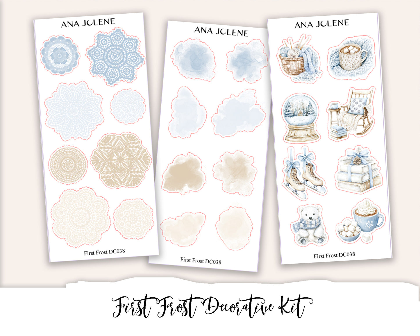 FIRST FROST Decorative Planner Sticker Kit