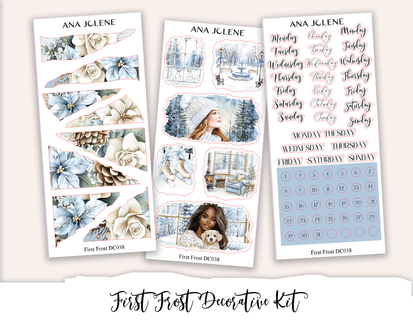 FIRST FROST Decorative Planner Sticker Kit